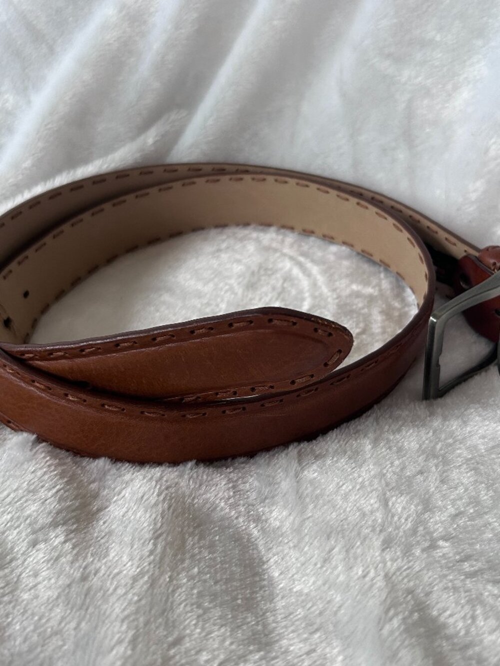 Marco Celli Brown Leather Belt Mens Size 38 Made in Italy 120/38